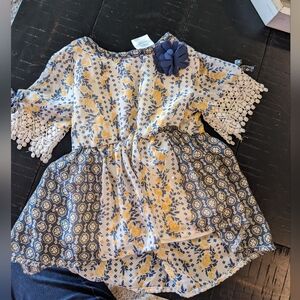 Little girl pretty floral top 3T